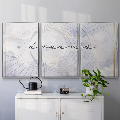Mystic Escape I, reproduction encadrée sur toile 3 pièces