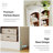70.86" 5-Tier White & Oak Modern Slim Corner Cube Bookcase For Living Room, Office, Bedroom