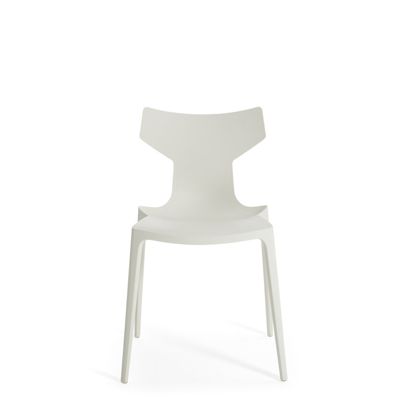 Re-Chair Outdoor Dining Side Chair, White
