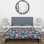 Ensemble de housse de couette bleu et vert pour enfants