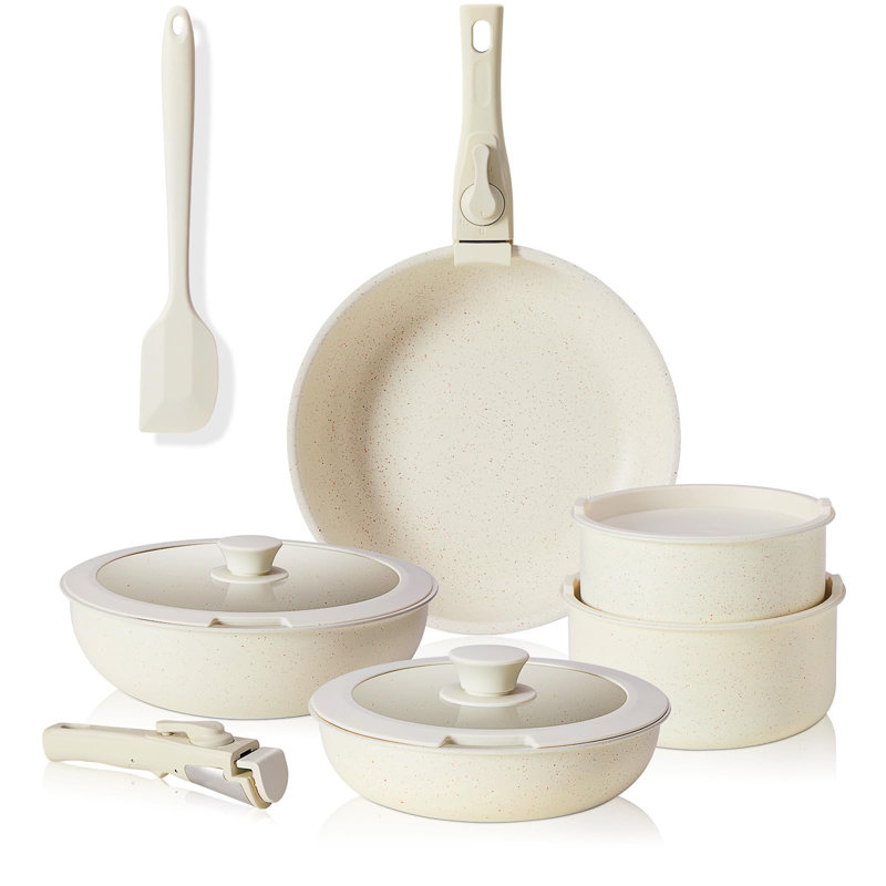 Ensemble de 12 casseroles et poêles antiadhésives