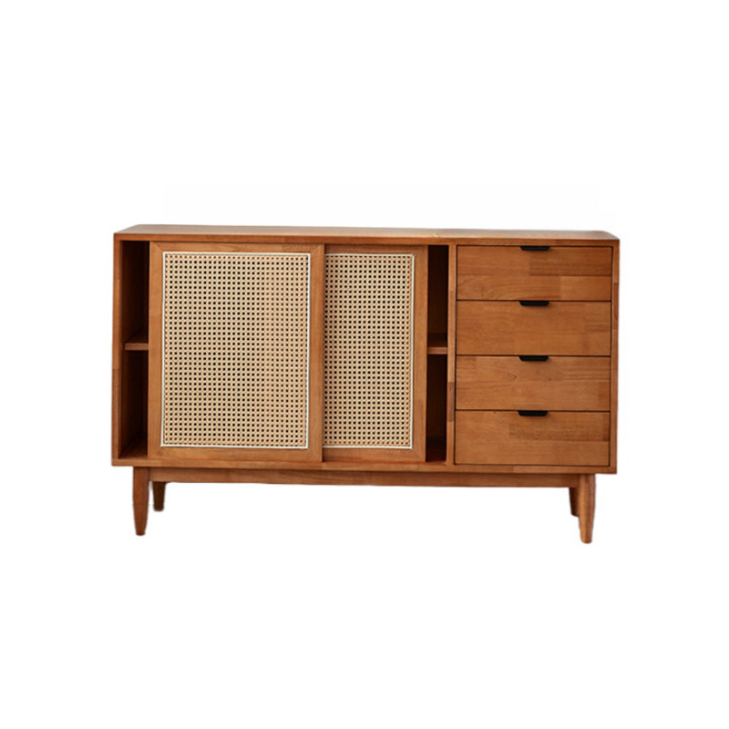 Buffet en bois massif Bridgetta, Brun clair