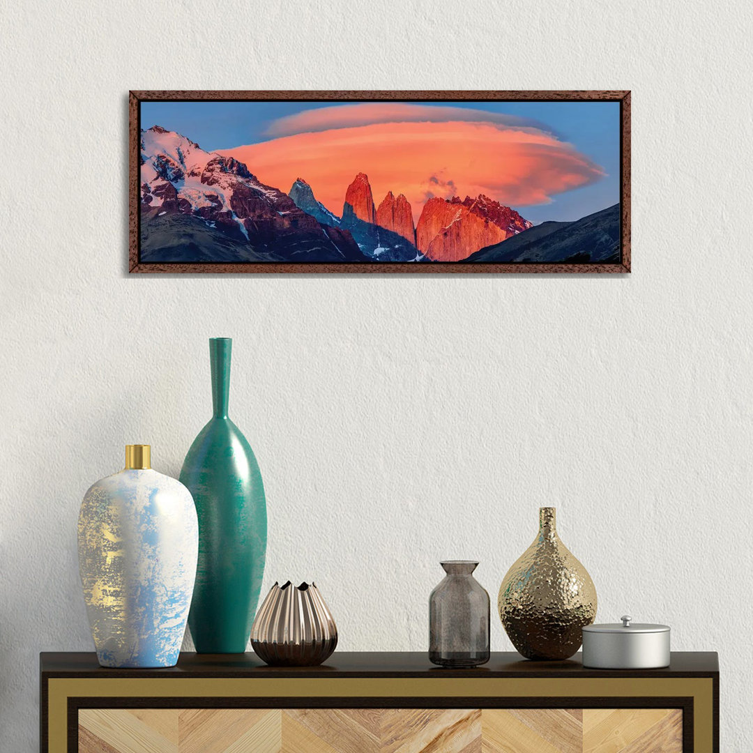 Landscape With Mountains At Sunset, Torres Del Paine National Park, Chile 1PC6