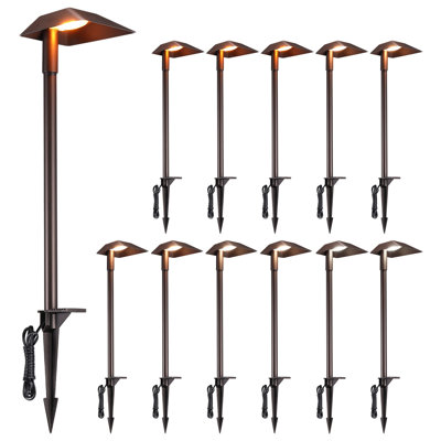 Trowel Low Voltage LED Pathway Light, Spade-Shaped Garden Path Light, 5CCT Selectable, Oil Rubbed Bronze