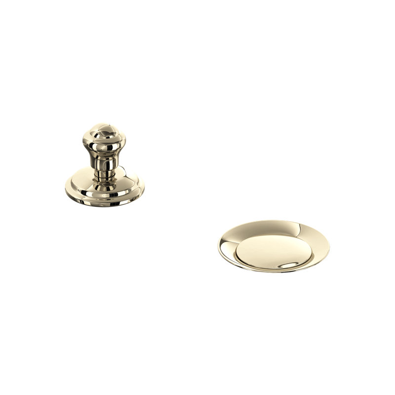 Perrin & Rowe Remote Pop-Up Set With Overflow, Polished Nickel