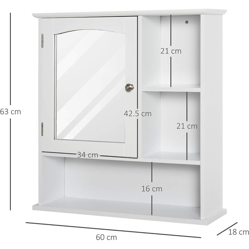 Betties Bamboo Wall Mounted Required Bathroom Cabinet