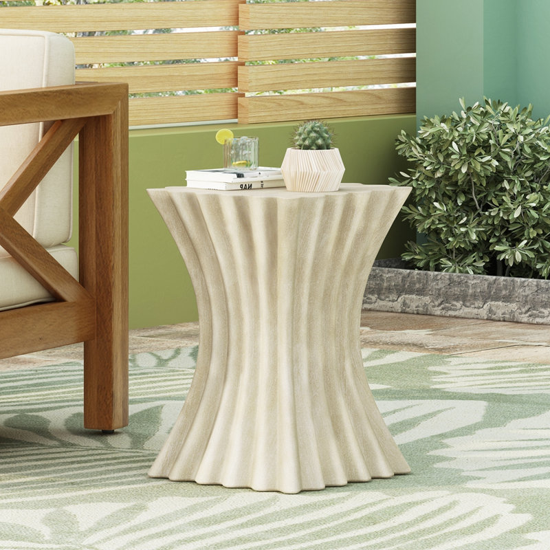 Table d'appoint MGO Archaistic Wavy, Brun antique