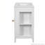 Armoire de rangement moderne de 36 po avec 3 tiroirs et cadre en bois massif-116858789