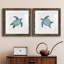 Bulle bleue tortue I - ensemble de 2 reproductions d'art-494887775-494887773