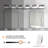 6-chrome adjustable iron art LED Vanity Light