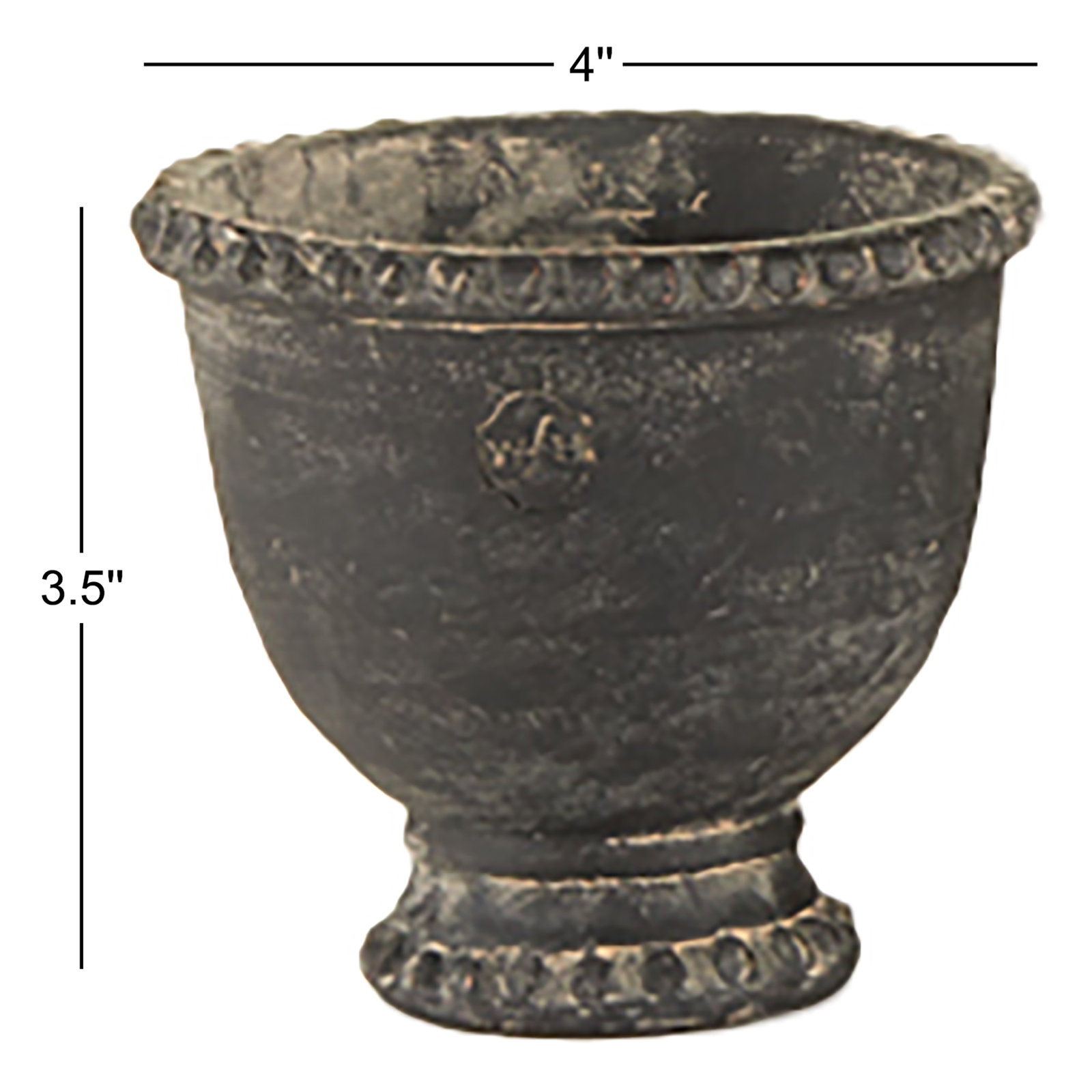 4" Pot Planter, Black Earth