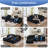 Boneless 104.7" L-Shaped Modular Sectional Sofa, 2-Piece Plush Corduroy Couch Free Combination With Chaise & Cup Holders-515675004