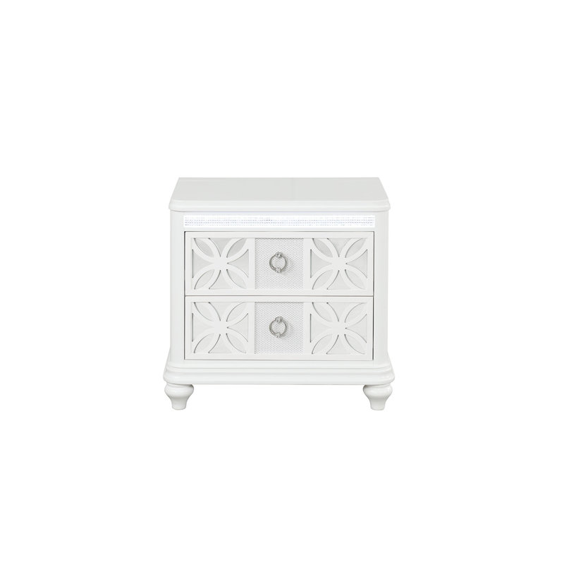 Table de chevet 2 tiroirs Abigale
