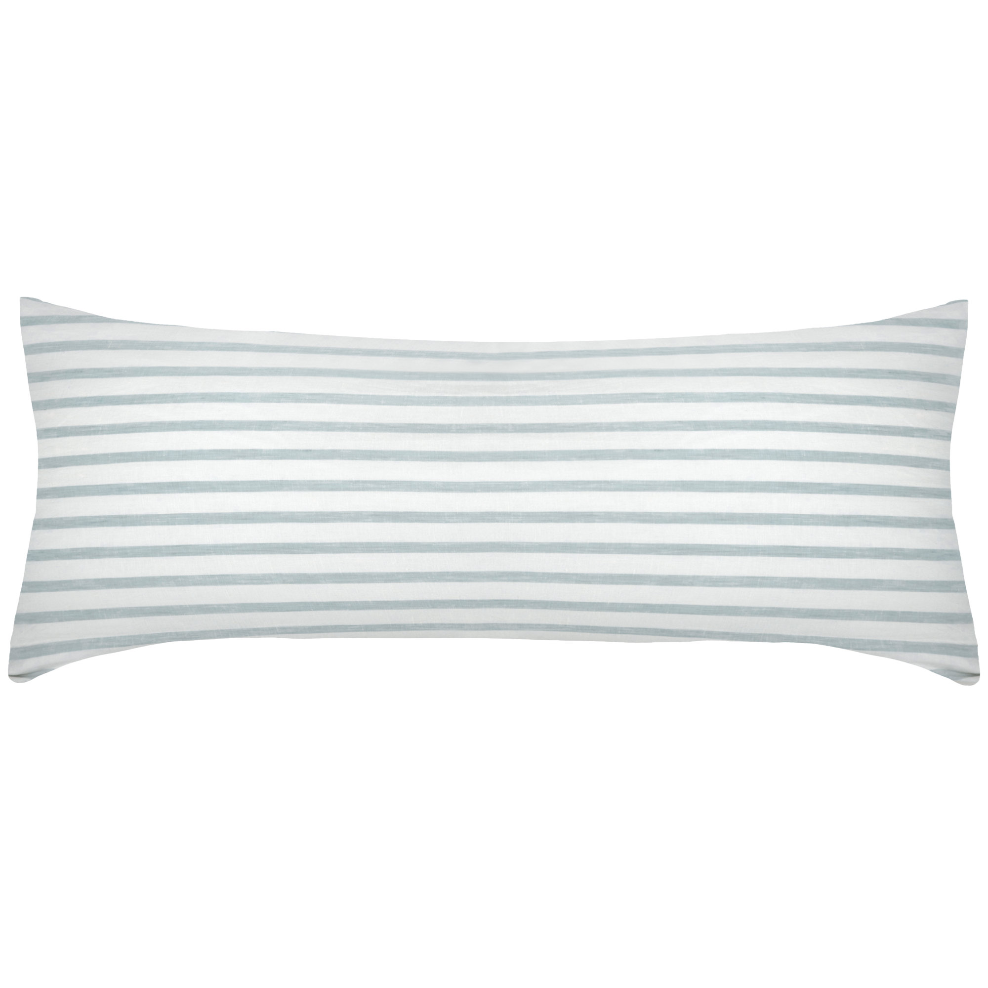 100% French Linen Body Pillow, Cream & Wave Stripe
