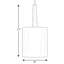 Luminaire suspendu cylindrique à 1 lumière Perth