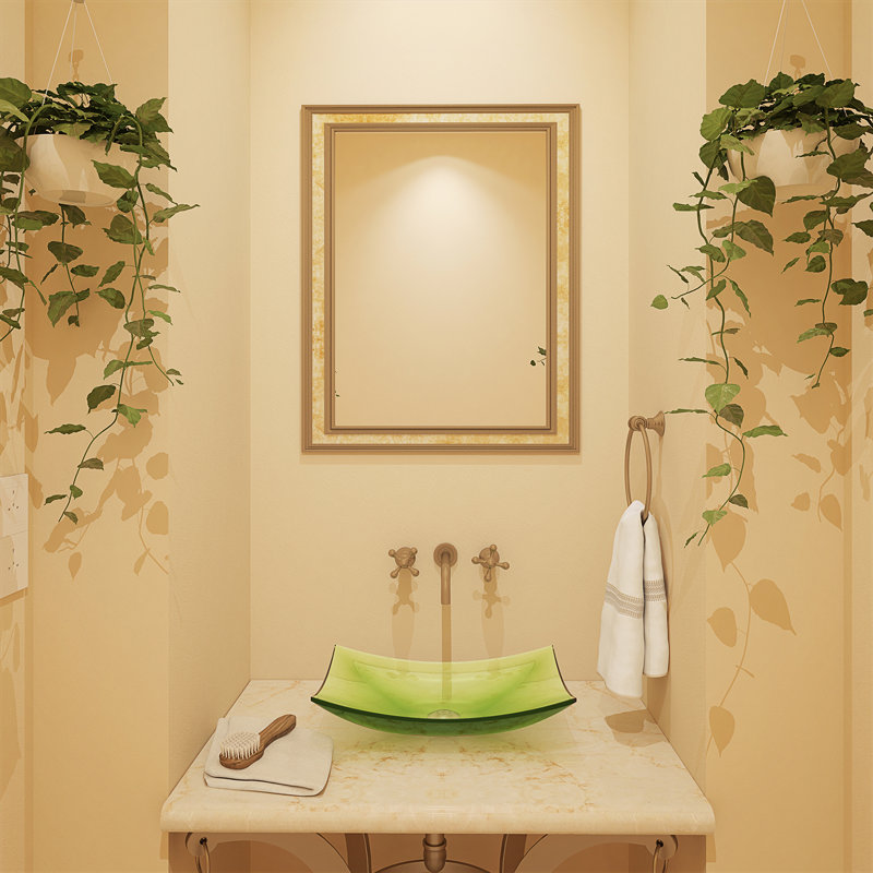 DECOLAV Incandescence 16.5'' Plastic Rectangular Bathroom Sink, Absinthe
