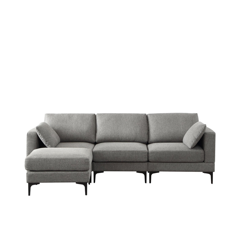 Fancys Reversible Modular Corner Sofa, Deep Grey