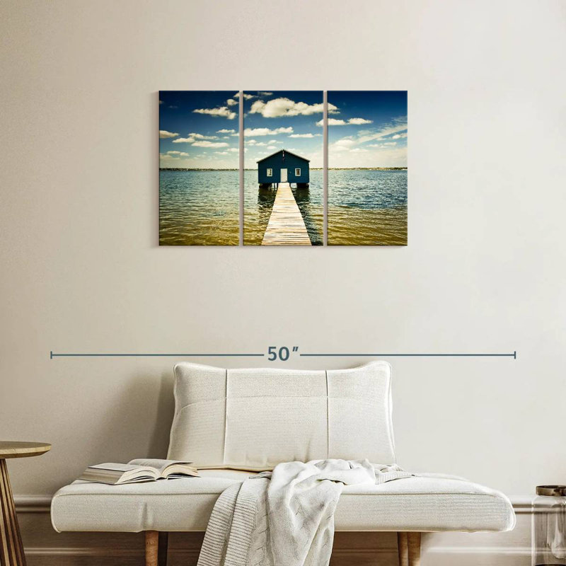 Aletra Blue Boat House, H 20 po x l 33 po