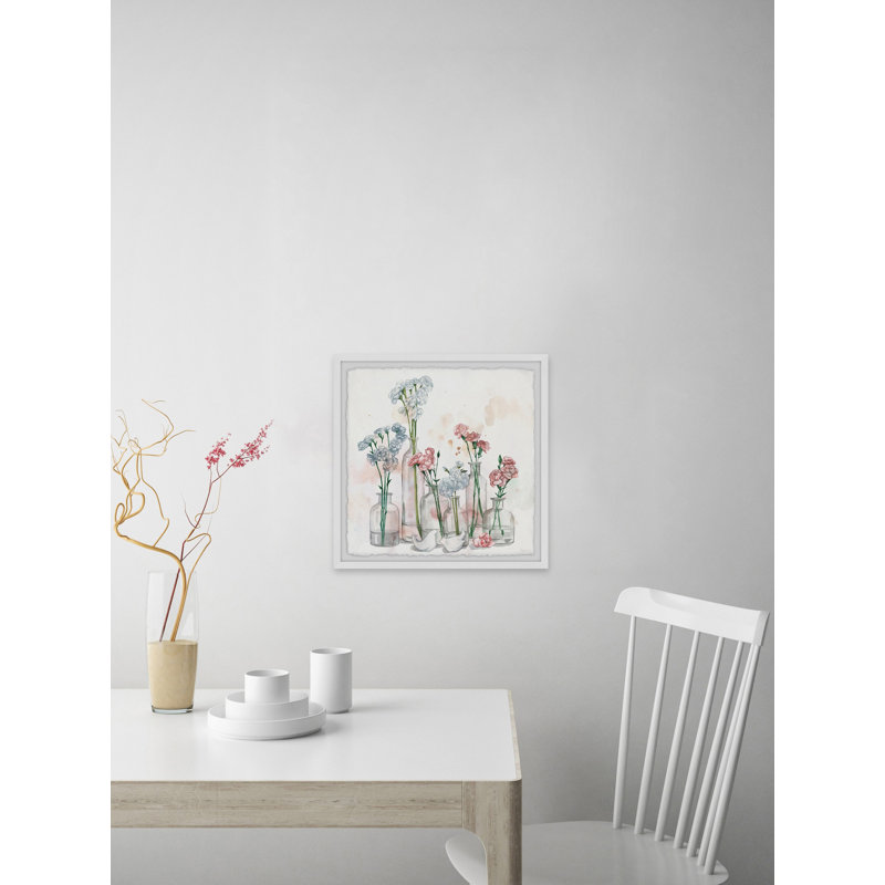 Clearly Blossoms by Parvez Taj - 1 Piece Single Picture Frame Painting, 45cm H x 45cm W