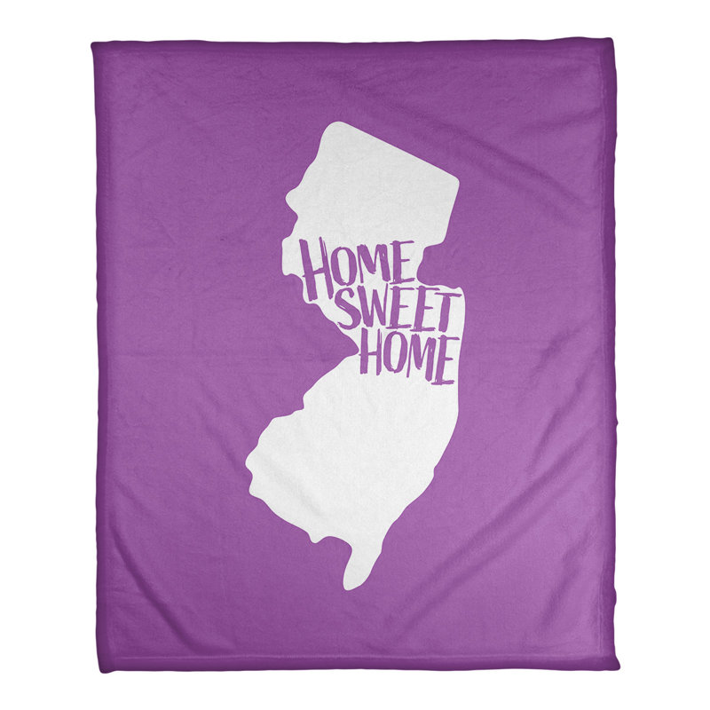 Jeté polaire new jersey the home, l 52,5 po x L 62,5 po, Violet