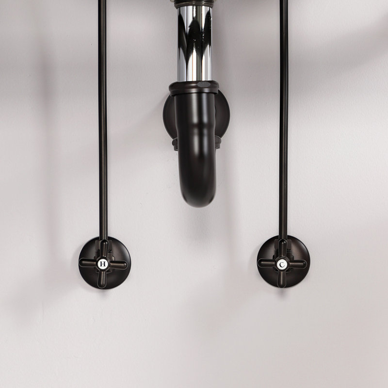Kingston Brass Gourmet Scape Traditional Plumbing Supply Kit Combo with 1-1/2" P-Trap, Oil Rubbed Bronze