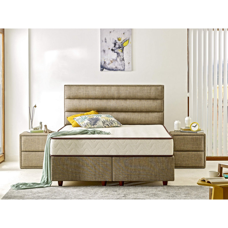 Matelas en mousse à mémoire de forme moyenne East Urban Home Phenile, Double TG