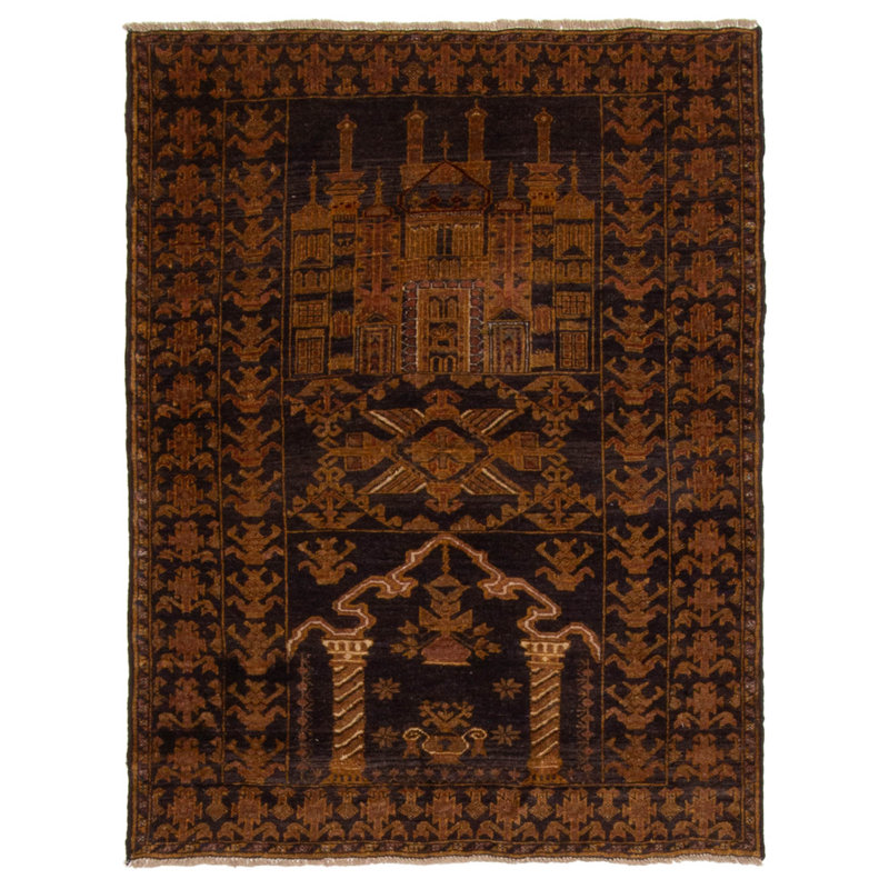 Tapis bleu marine Teimani 99 cm x 130 cm
