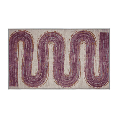 Tapis gris soyeux et moelleux