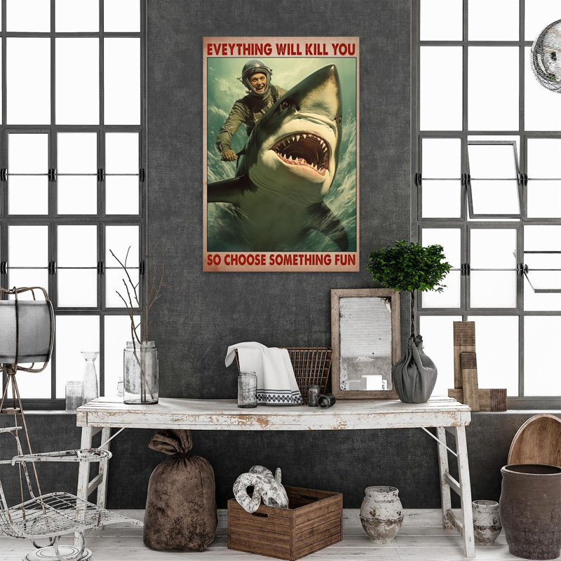 " Diving Choose Something Fun 3 ", 36" H x 24" W x 1.25" D