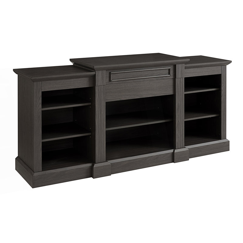 Console multimédia avec grande armoire de rangement et armoire d'appoint