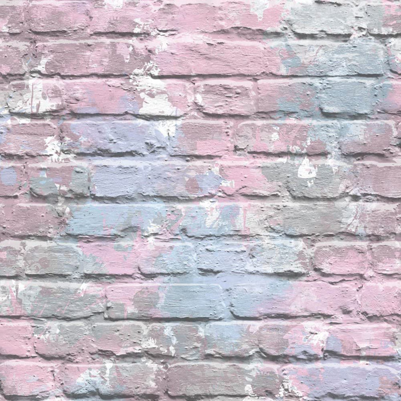 Kirkendall 10.05m x 53cm Textured Matte Wallpaper Roll, Lilac