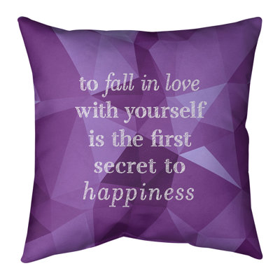 Coussin de citation vous aimera des faux pierres précieuses
