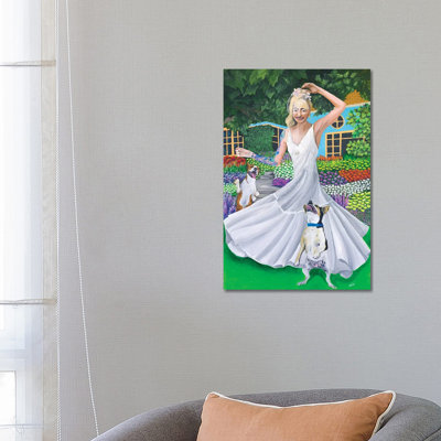 Garden Party 1 Piece Wrapped Canvas Painting