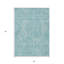 Tapis d'extérieur lavable abstrait bleu sarcelle 3 pi x 5 pi