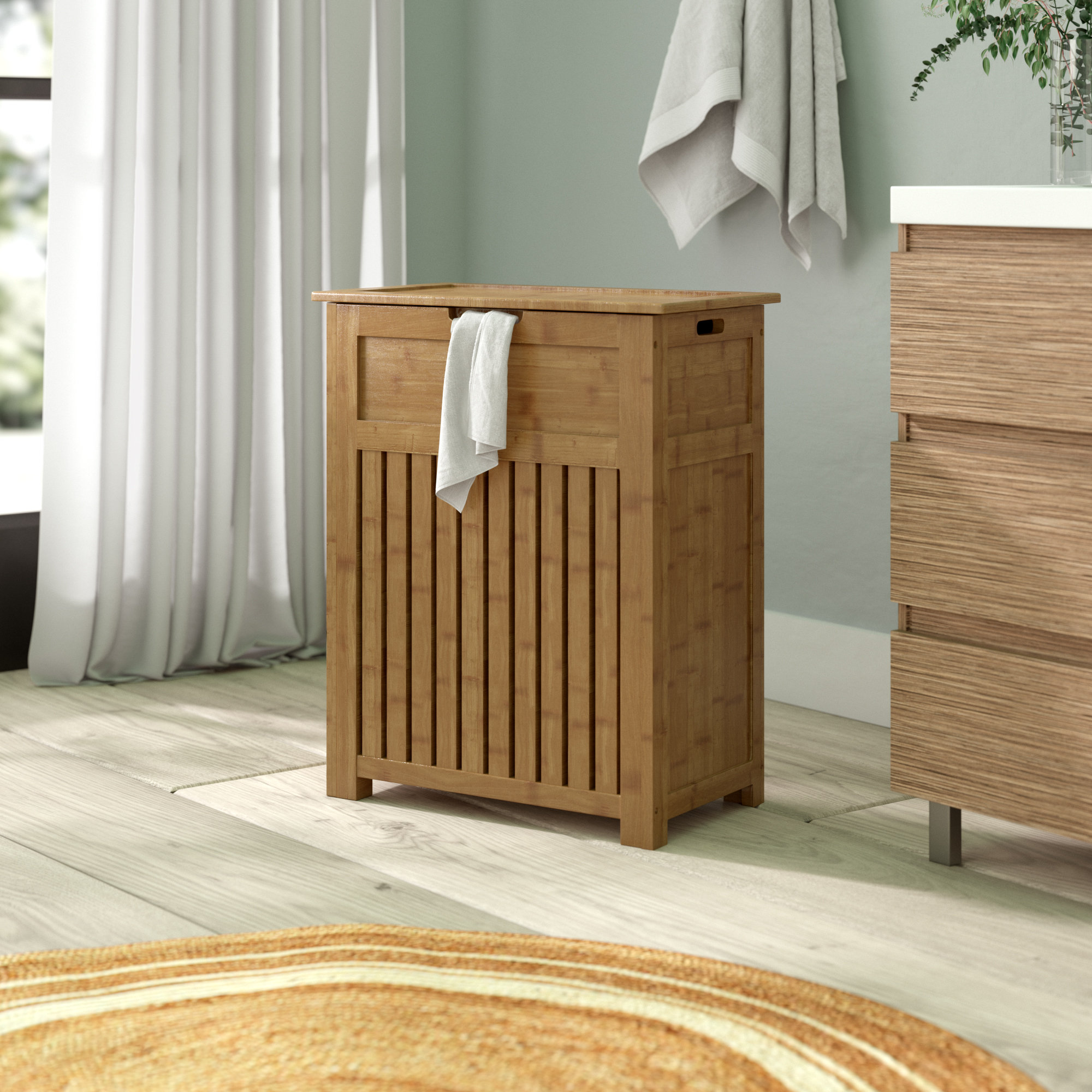 Bay Isle Home™ Bamboo Hamper & Reviews | Wayfair