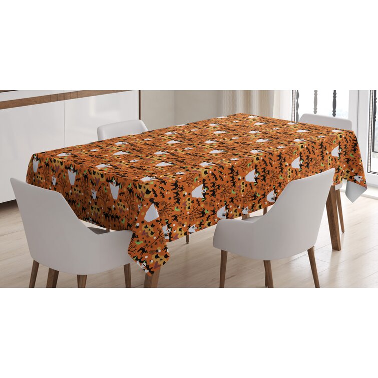 Rectangle No Pattern Halloween Polyester Tablecloth