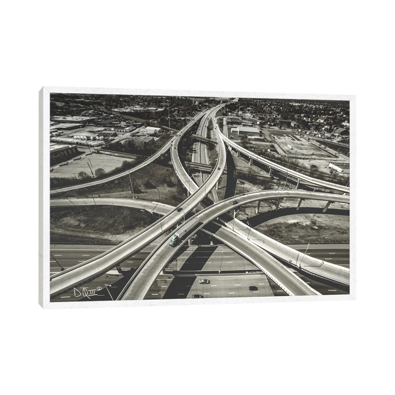 Highway Crossing 1 Piece Wall Art on Canvas, 66.04 cm H x 45.72 cm W, Wrapped Canvas