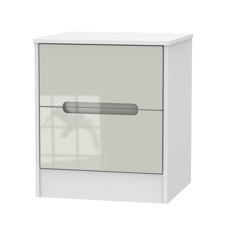 Fully Assembled Snavely 2 Drawer Bedside Table