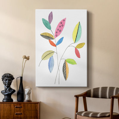 Color Pop Leaves III - galerie sur mesure Cavas