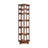 Nut-Brown Modern Solid wood rotating bookshelf