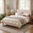 Janine Corduroy Upholstered Wingback Bed with Slat Kit and Solid and Manufactured Wood Frame-755779366-749801293
