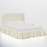Mina Ruffle Platform Bed
