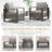 Drazen Wicker Steel Outdoor Seating Group-857824688-857824691