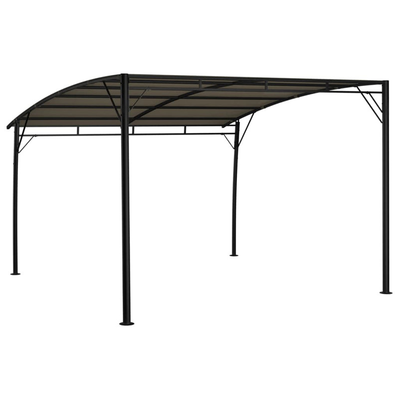 Pavillon de jardin avec auvent et auvent, H 13,1 pi x l 9,8 pi x L 7,4 pi