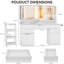Coiffeuse moderne avec éclairage réglable