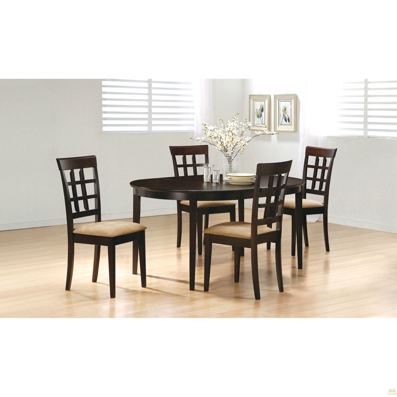 Ensemble de salle à manger 5 pièces, 5 pièces: table, 4 chaises 