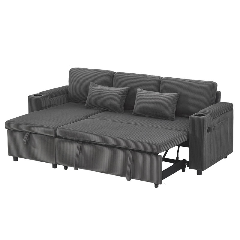 3 Seater Fabric Corner Sofa , Grey
