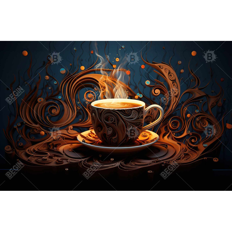 Coffee Trance - Kitchen Food Framed Canvas for Home Decor