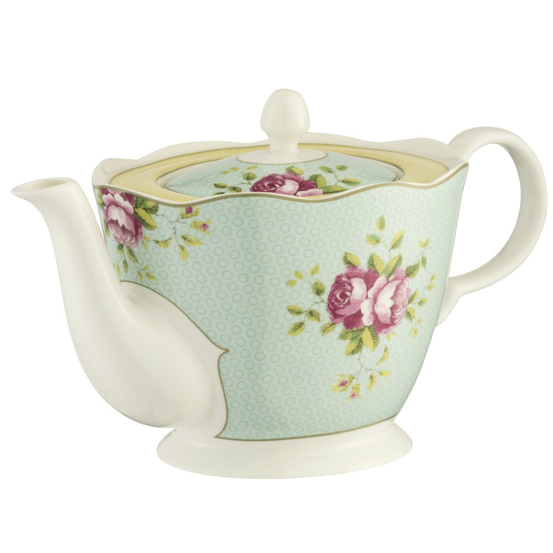 August Grove® Goodview 10.5oz. Floral Teapot