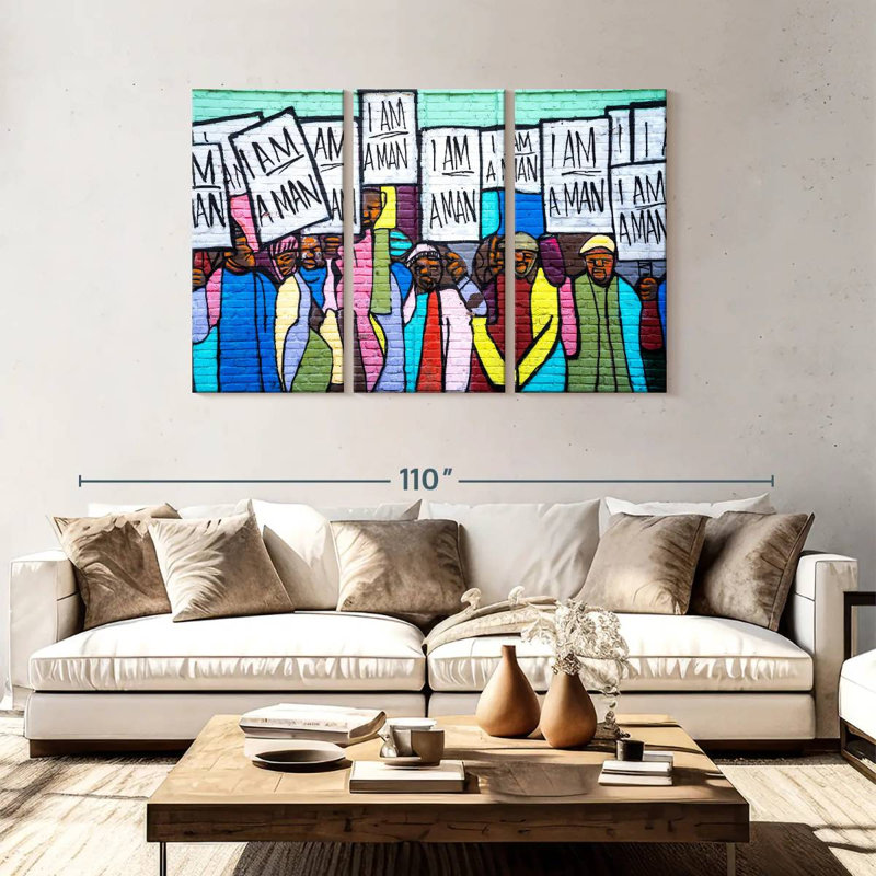Khyia I Am A Man, 48" H x 74" W